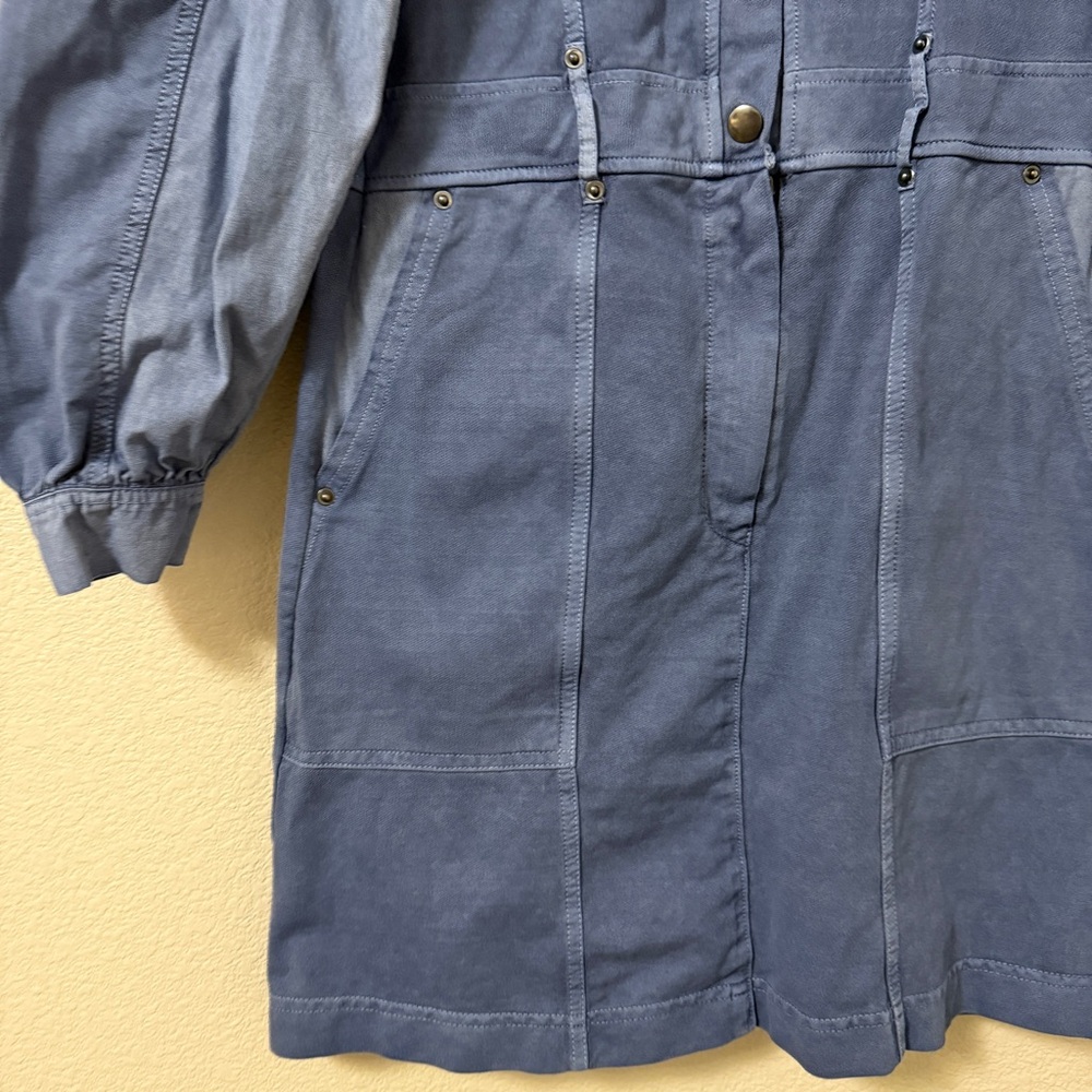 Grey‎ State Apparel Washed Indya Dress in Gray Blue Sz Small - Picture 5 of 11